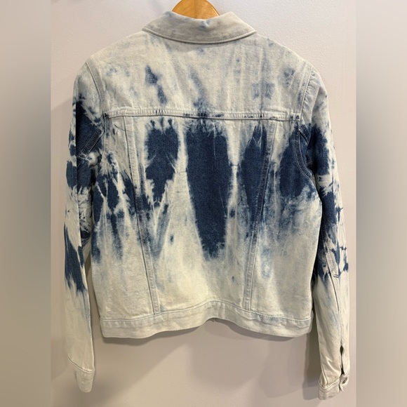 Seven7 Blue Tie-Dye Acid Wash Jean Jacket - Picture 11 of 12